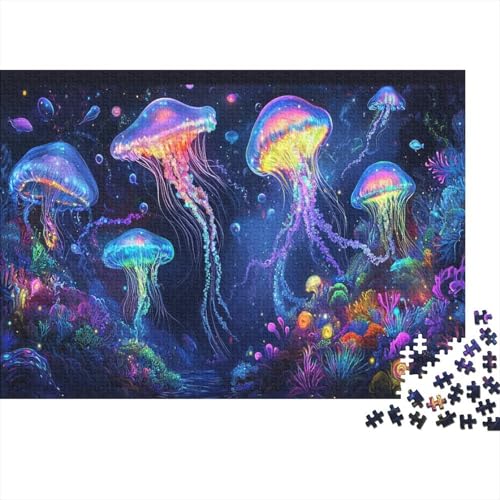 Quallen Puzzle 1000 Teile Puzzle Für Erwachsene Und Kinder Ab 14 Jahren Puzzel 1000pcs (75x50cm) von NoveAurora