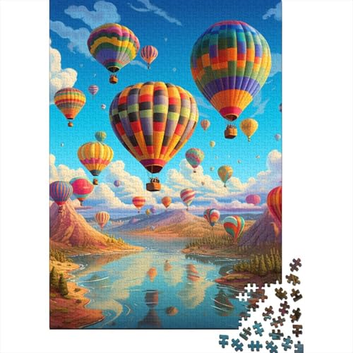 Romantic Heißluftballon Puzzles 1000 Teile Schwer Puzzle Spielzeug Lernspiel Impossible Herausforderungsspielzeug Für Erwachsene Und Kinder Ab 14 Jahren 1000pcs (75x50cm) von NoveAurora