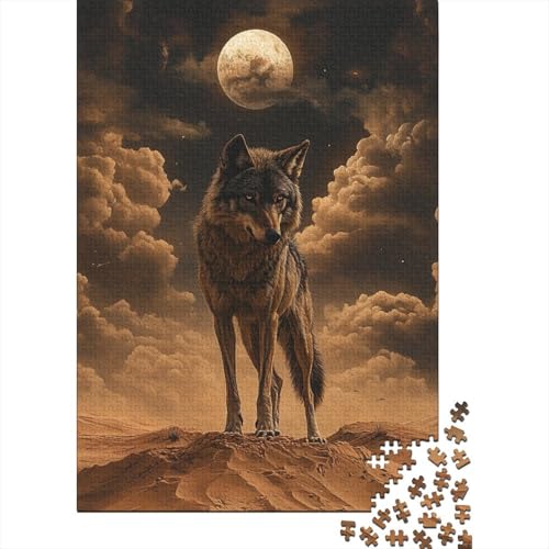 Wolf Puzzles 1000 Teile Schwer Puzzle Spielzeug Pädagogisches Spiel Impossible Herausforderungsspielzeug Für Erwachsene Und Kinder Ab 14 Jahren 1000pcs (75x50cm) von NoveAurora