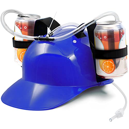 Novelty Place Trinkhelm mit verstellbarem Dosenhalter und Strohhalm für Bier und andere Getränke – das perfekte Accessoire für Parties und Freizeit - Blau Novelty Place Trinkhelm mit verstellbarem Dosenhalter und Strohhalm für Bier und andere Getränke – das perfekte Accessoire für Parties und Freizeit - Blau von Novelty Place