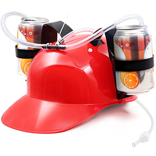 Novelty Place Trinkhelm mit verstellbarem Dosenhalter und Strohhalm für Bier und andere Getränke – das perfekte Accessoire für Parties und Freizeit - Rot Novelty Place Trinkhelm mit verstellbarem Dosenhalter und Strohhalm für Bier und andere Getränke – das perfekte Accessoire für Parties und Freizeit - Rot von Novelty Place