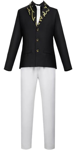 Nsoking Anime Herrenanzug, Cosplay, Weihnachten, Krawatte, Kostüm, Uniform-Set, Halloween-Outfit, CS (Herren, Größe XX-Large) von Nsoking
