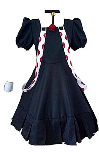 Nsoking Damenanzug, Party, Dienstmädchen, Uniform, Cosplay, Kostüm, Kleid, Lolita-Kleid, Outfit (Größe XL, schwarz) von Nsoking