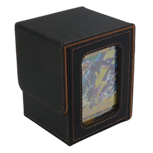 Nsssunnre Über 100 Spielkartenboxen, Aufbewahrungsboxen für Karten, Tragbare Verpackungsbox, Kariert, Schwarz und Gold von Nsssunnre