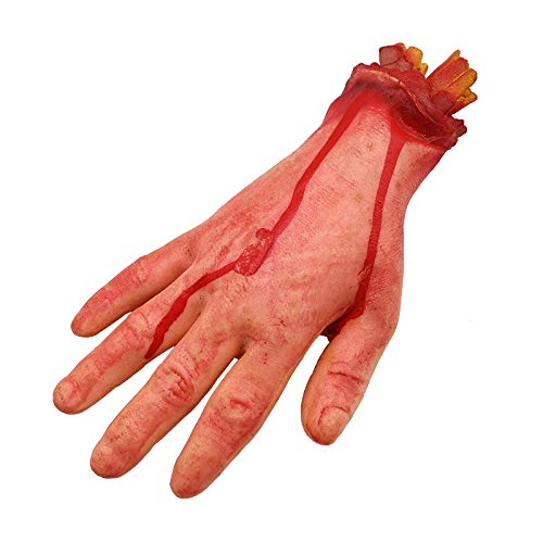 Ntcpefy Bloody Horror Scary Halloween Prop Abgetrennte LebensgrößE Arm Hand House Scary Bloody von Ntcpefy