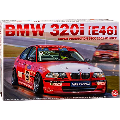 NuNu Hobby B-M-W 3er 320i E46 Orange DTCC 1998-2007 Kit Bausatz 1/24 Modell Auto mit individiuellem Wunschkennzeichen von NuNu Hobby