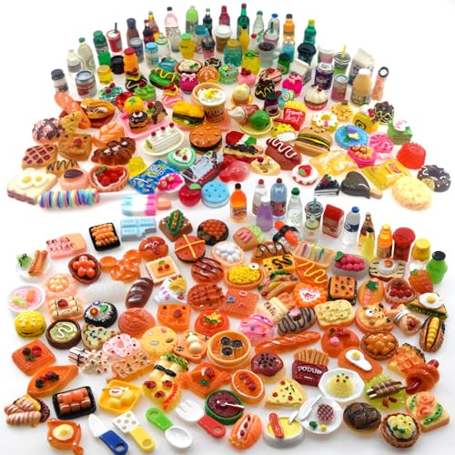 100 Stück Miniatur-Lebensmittel-Trinkflaschen Spielzeug Puppenhaus Pretend Play Küche Kochen Spiel Party Zubehör Spielzeug Hamburger Kuchen Pizza Puppenhaus Landschaft 100 Stück Miniatur-Lebensmittel-Trinkflaschen Spielzeug Puppenhaus Pretend Play Küche Kochen Spiel Party Zubehör Spielzeug Hamburger Kuchen Pizza Puppenhaus Landschaft von Nuanmu