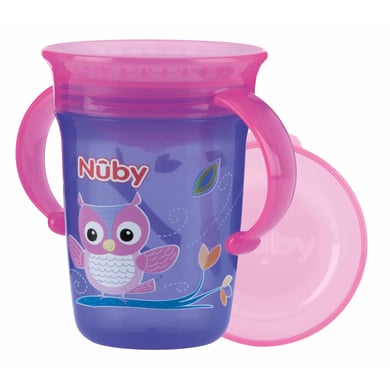 Nûby 360° Trinklerntasse Trinklernflasche aus Tritan WONDER CUP 240 ml in lila von Nuby