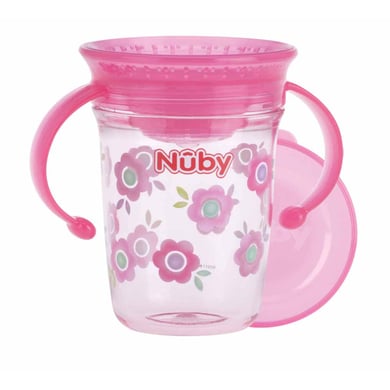 Nûby 360° Trinklerntasse WONDER CUP 240 ml aus Tritan von Eastman in pink von Nuby