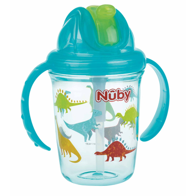 Nûby 360° Trinklhalmtasse aus Tritan 240 ml in aqua von Nuby