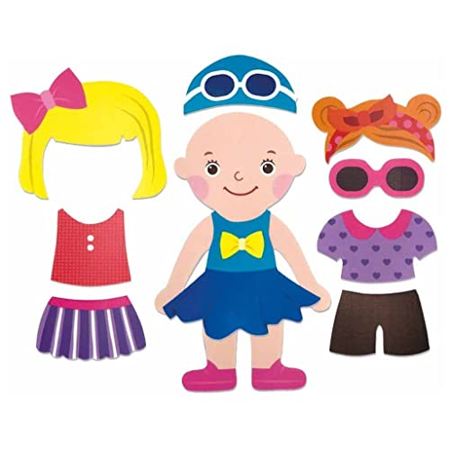 Nuby - Badspielzeug für kreatives Anziehen - Schaumstoff-Ankleideset Mädchen - 12+ Monate von Nûby