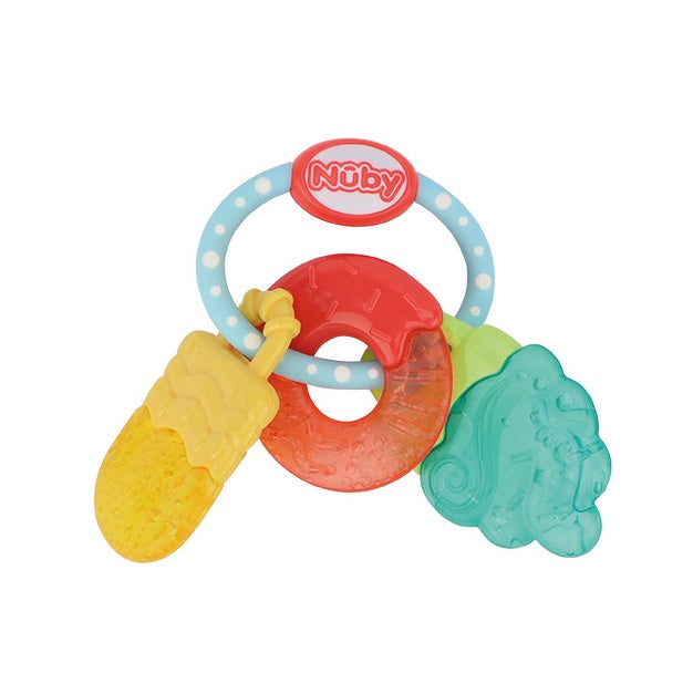 Nuby Icy Bite Sweets Beißring, Yellow/Turqoise/Red Nuby Icy Bite Sweets Beißring, Yellow/Turqoise/Red von Nuby