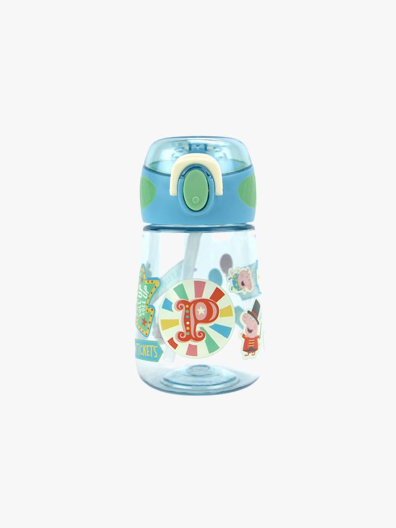 Nuby Peppa Pig 2-in-1 Trinkflasche 400 ml, Blau von Nuby