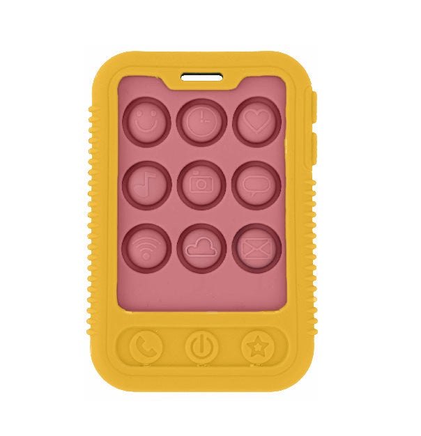 Nuby Phone Popper Beißringe, Gelb/Rosa, Beißspielzeug Nuby Phone Popper Beißringe, Gelb/Rosa, Beißspielzeug von Nuby