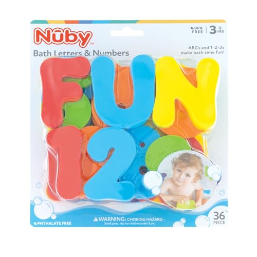 Nuby Bath Buchstaben- und Zahlenset, ab 12 Monaten von Nuby