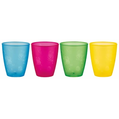 Nûby Trinkbecher aus PP 4er Pack in bunt von Nuby