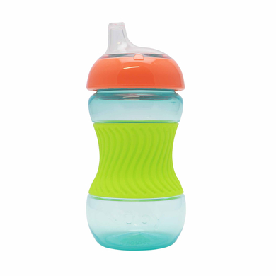 Nûby Trinkbecher mit Griffmulde aus Silikon 180ml ab 4 Monaten in grün von Nuby