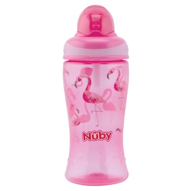 Nûby Trinkhalmflasche Soft Flip-It 360ml ab 12 Monate, pink von Nuby