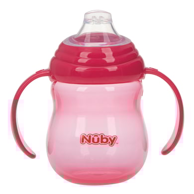 Nûby Trinkhalmtasse No-Spill 270ml ab 6 Monaten in pink von Nuby