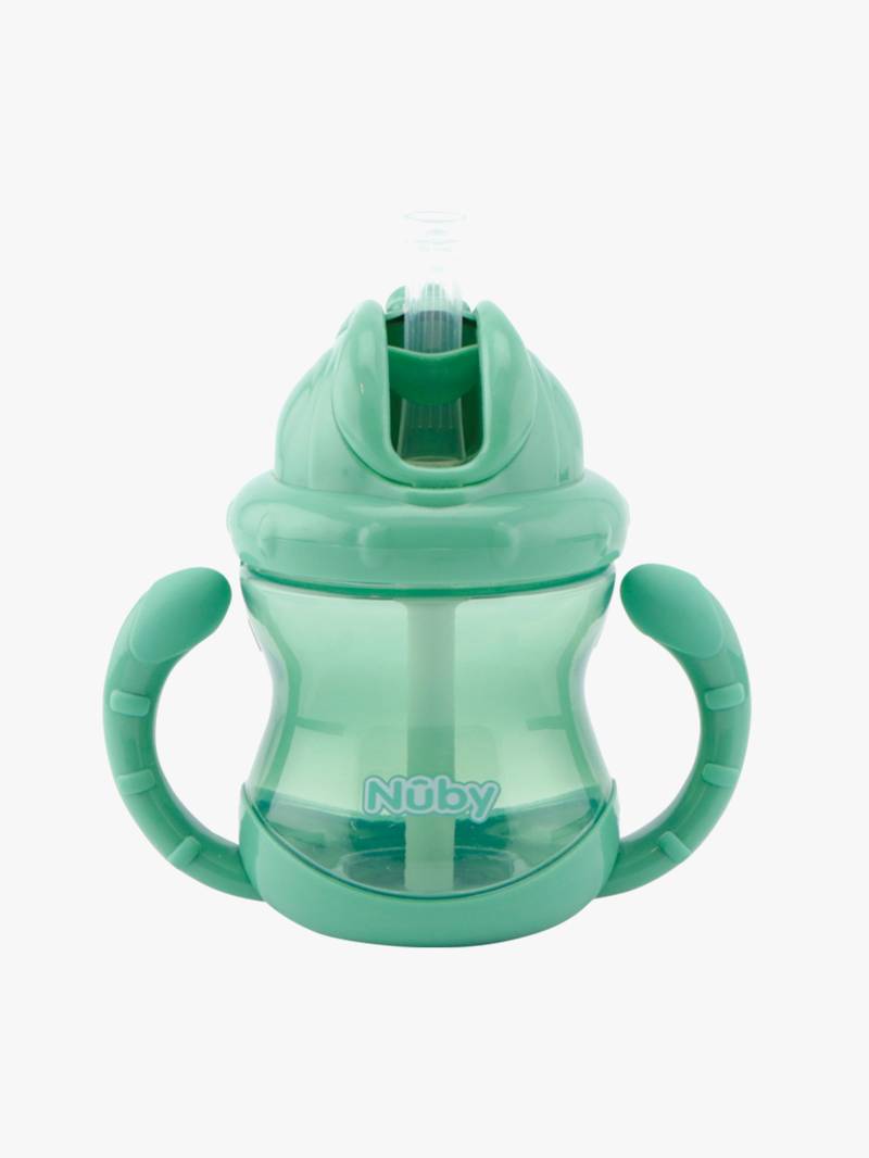 Nuby Twin Handle Flip It Becher 240 ml +12 m, Grün Nuby Twin Handle Flip It Becher 240 ml +12 m, Grün von Nuby