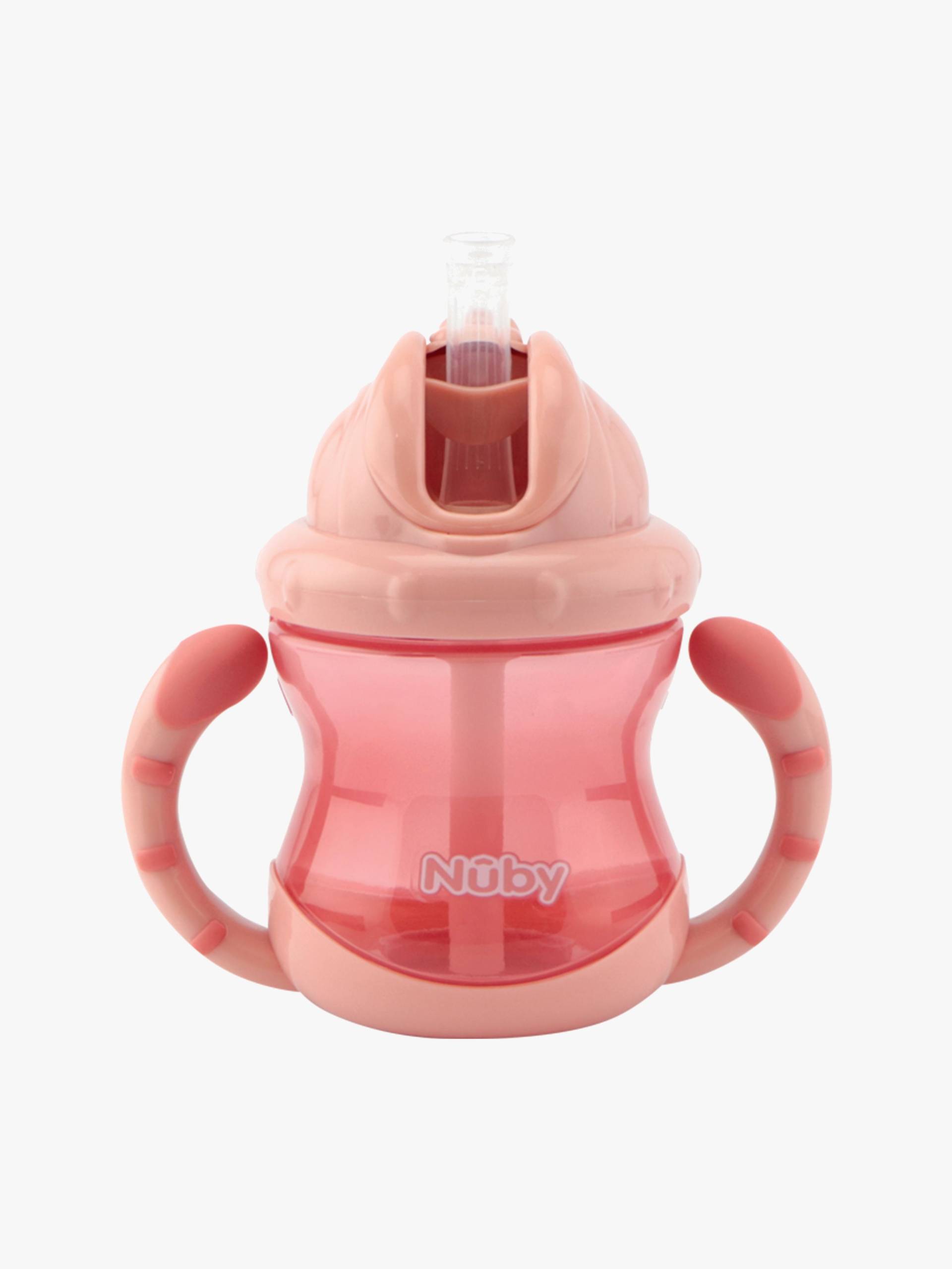 Nuby Twin Handle Flip It Becher 240 ml +12 m, Rosa Nuby Twin Handle Flip It Becher 240 ml +12 m, Rosa von Nuby