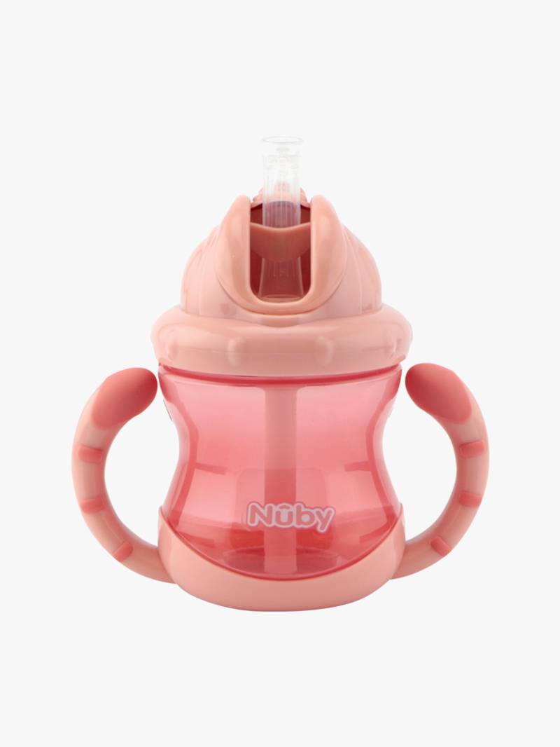 Nuby Twin Handle Flip It Becher 240 ml +12 m, Rosa Nuby Twin Handle Flip It Becher 240 ml +12 m, Rosa von Nuby