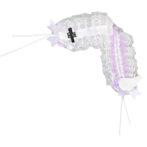 Nucelit Dienstmädchen-Stirnbänder für Damen, Cosplay, Haarschleifen, weiße Kopfbedeckung, Flouncing, Fotografie-Outfit, Cosplay Nucelit Dienstmädchen-Stirnbänder für Damen, Cosplay, Haarschleifen, weiße Kopfbedeckung, Flouncing, Fotografie-Outfit, Cosplay von Nucelit