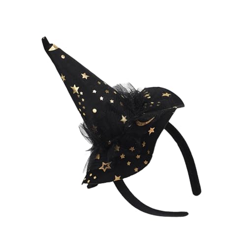 Nucelit Festival Halloween Hexenhut Haarband mit Netz für Damen Herren Cosplay Spinnennetze Zauberer Kappen Stirnband Kostüm Zubehör Cosplay Hexe Kopfbedeckung Nucelit Festival Halloween Hexenhut Haarband mit Netz für Damen Herren Cosplay Spinnennetze Zauberer Kappen Stirnband Kostüm Zubehör Cosplay Hexe Kopfbedeckung von Nucelit