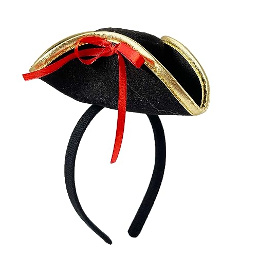 Nucelit Piratenhut, Haarband, Halloween, Cosplay, Kostüm, Haarreif, Kinder, Urlaub, Familientreffen, Kopfzubehör, Party-Stirnband für Hut, Haarband für Halloween, Kostümzubehör von Nucelit