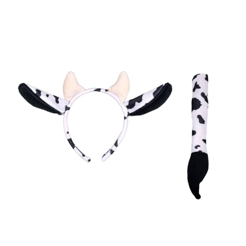 Nucelit Zebras/Giraffe/Leopard/Kuh-Kostüm-Set, Ohren, Stirnband mit Schwanz, für Kinder, Erwachsene, Halloween, Weihnachten, Cosplay, Requisiten Nucelit Zebras/Giraffe/Leopard/Kuh-Kostüm-Set, Ohren, Stirnband mit Schwanz, für Kinder, Erwachsene, Halloween, Weihnachten, Cosplay, Requisiten von Nucelit