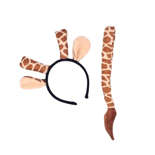 Nucelit Zebras/Giraffe/Leopard/Kuh-Kostüm-Set, Ohren, Stirnband mit Schwanz, für Kinder, Erwachsene, Halloween, Weihnachten, Cosplay, Requisiten Nucelit Zebras/Giraffe/Leopard/Kuh-Kostüm-Set, Ohren, Stirnband mit Schwanz, für Kinder, Erwachsene, Halloween, Weihnachten, Cosplay, Requisiten von Nucelit