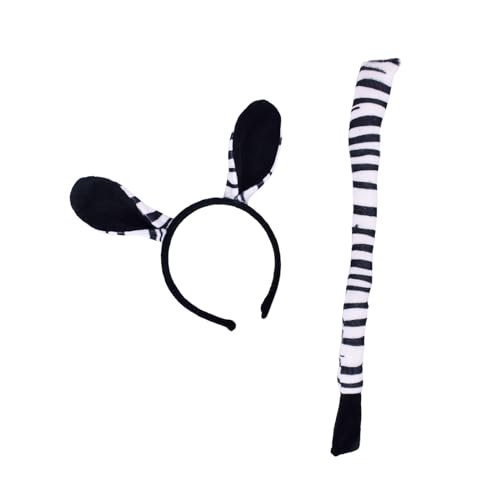 Nucelit Zebras/Giraffe/Leopard/Kuh-Kostüm-Set, Ohren, Stirnband mit Schwanz, für Kinder, Erwachsene, Halloween, Weihnachten, Cosplay, Requisiten Nucelit Zebras/Giraffe/Leopard/Kuh-Kostüm-Set, Ohren, Stirnband mit Schwanz, für Kinder, Erwachsene, Halloween, Weihnachten, Cosplay, Requisiten von Nucelit