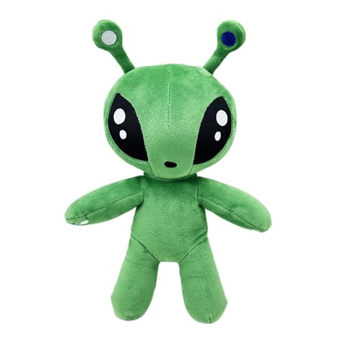 Nudorpn Alien-Stofftier, 34 cm Grüne Alien-Plüschpuppe, weiches Wurfkissen, Alien-Plüschtiere, Spielzeug für Kinder, Animationsfans und Freunde von Nudorpn