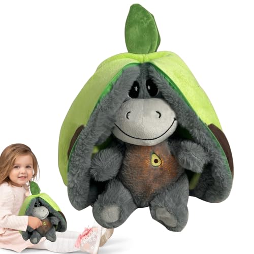 Nudorpn Atmendes Stofftier, 30 cm Schlafender Plüsch Esel, weiches Erdbeer-Avocado Plüschtier, süßes Kuscheltier für Versteckspiel, Stressabbau Spielzeug für schlafende Kinder Nudorpn Atmendes Stofftier, 30 cm Schlafender Plüsch Esel, weiches Erdbeer-Avocado Plüschtier, süßes Kuscheltier für Versteckspiel, Stressabbau Spielzeug für schlafende Kinder von Nudorpn