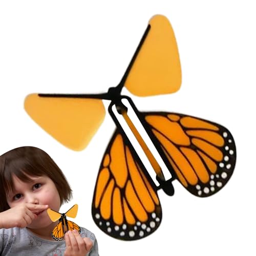 Nudorpn Aufziehbare Schmetterlinge | Fliegende Schmetterlings-Grußkarten - Gummibandbetriebenes Wissenschaftsexperiment Zubehör für Kindergeburtstage Hochzeiten Unterrichtsbelohnungen von Nudorpn