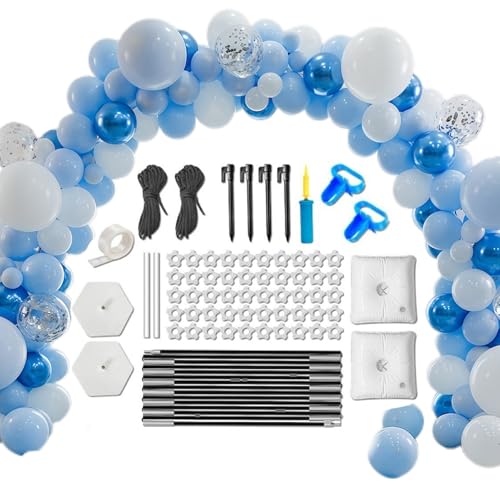 Nudorpn Ballon Arch Stand Kit, Ballonbogenhintergrund mit Basis, Verstellbarer Hochzeitsdekorations -Kit Garland stehen für Urlaubsfeierlichkeiten Nudorpn Ballon Arch Stand Kit, Ballonbogenhintergrund mit Basis, Verstellbarer Hochzeitsdekorations -Kit Garland stehen für Urlaubsfeierlichkeiten von Nudorpn
