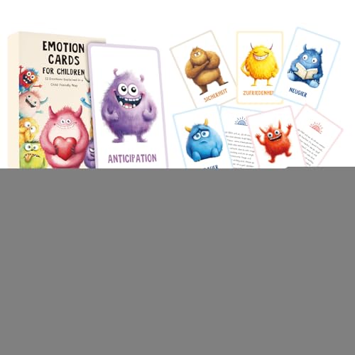 Nudorpn Emotionen Karten Für Kinder - Realistische Bildkarten Für Kleinkinder Mit Emotionen - Kompakte Lernkarten Zur Früherziehung Für Mädchen Kinder von Nudorpn
