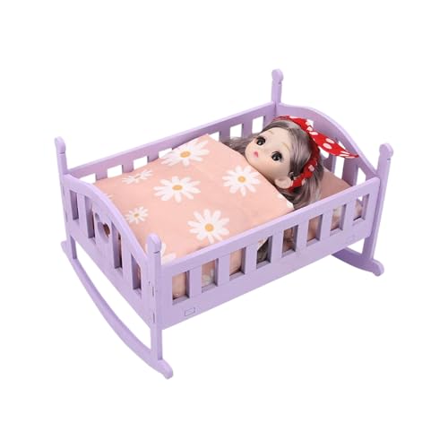 Nudorpn Puppenwiege,Realistisches Rollenspiel Spielzeug - Kleines Spielhaus Baby Puppenbett | Für Kinder Kleinkinder Rollenspiel Zuhause Kinderzimmer Indoor Spielzimmer Vorschule Kindergarten Nudorpn Puppenwiege,Realistisches Rollenspiel Spielzeug - Kleines Spielhaus Baby Puppenbett | Für Kinder Kleinkinder Rollenspiel Zuhause Kinderzimmer Indoor Spielzimmer Vorschule Kindergarten von Nudorpn