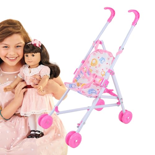 Puppenbuggy, Leichter Puppenwagen für Kinder, Baby-Born Puppenwagen, Kinder-Baby-Puppen-Kinderwagen, für Rollenspiele, fantasievolles Spielen, 19x29,5x41,5 cm Puppenbuggy, Leichter Puppenwagen für Kinder, Baby-Born Puppenwagen, Kinder-Baby-Puppen-Kinderwagen, für Rollenspiele, fantasievolles Spielen, 19x29,5x41,5 cm von Nudorpn