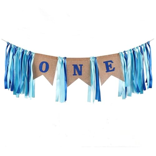 1. Geburtstagsdekorationen, Banner zum ersten Geburtstag von Baby Boy, Surlleinen Highcharchair -Banner für 1. Babydekorationen 1. Geburtstagsdekorationen, Banner zum ersten Geburtstag von Baby Boy, Surlleinen Highcharchair -Banner für 1. Babydekorationen von Nuelreva