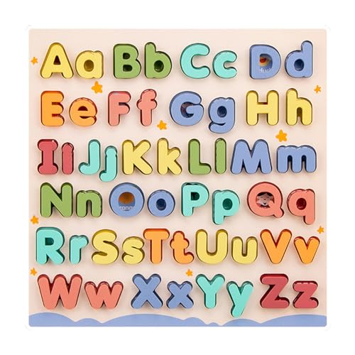 Alphabet -Spielzeug, Holz Alphabet Briefe Board, 26pcs Capital und Kleinbuchstaben blockieren Puzzlern -Bildungsspielzeug für Kleinkinder ab 3 Jahren Alphabet -Spielzeug, Holz Alphabet Briefe Board, 26pcs Capital und Kleinbuchstaben blockieren Puzzlern -Bildungsspielzeug für Kleinkinder ab 3 Jahren von Nuelreva