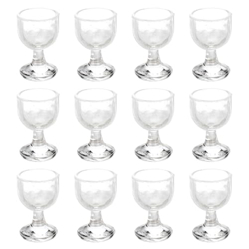 Nuelreva 12pcs Mini Weingläser, 0, 6x0.4 Mini Wine Dollhouse Miniatures Harz 1/12 Maßstab Accessoires für Puppenhausküchenspielzeug Nuelreva 12pcs Mini Weingläser, 0, 6x0.4 Mini Wine Dollhouse Miniatures Harz 1/12 Maßstab Accessoires für Puppenhausküchenspielzeug von Nuelreva