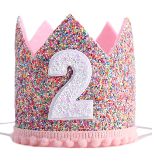 Nuelreva Baby Girls 2. Geburtstagsfeier Hut Verstellbarer Glanz Tiara Stirnbänder Babys Geburtstagsprops Party Hüte Kinder Geburtstag Nuelreva Baby Girls 2. Geburtstagsfeier Hut Verstellbarer Glanz Tiara Stirnbänder Babys Geburtstagsprops Party Hüte Kinder Geburtstag von Nuelreva