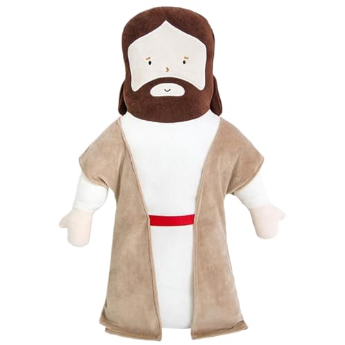 Nuelreva Jesus Plüsch, 20 Zoll süßer Cartoon Jesus Puppenspielzeug, weiches Kissen für Home Office Car Taufe Ostern Religionsfeiern bevorzugt Geschenke Kindersplush Nuelreva Jesus Plüsch, 20 Zoll süßer Cartoon Jesus Puppenspielzeug, weiches Kissen für Home Office Car Taufe Ostern Religionsfeiern bevorzugt Geschenke Kindersplush von Nuelreva