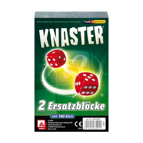 NSV - 4083 - KNASTER - Ersatzblöcke 2er Set - Würfelspiel von NSV