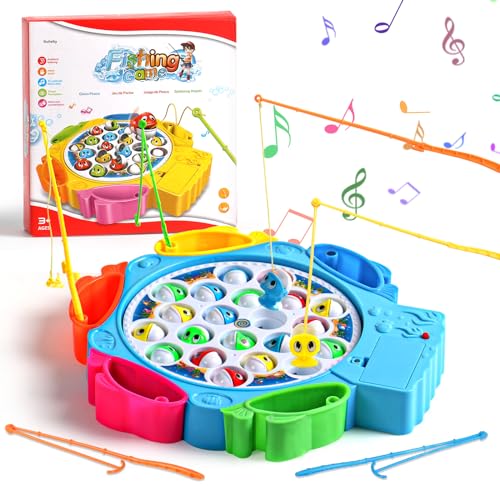 Nuheby Angelspiel Fisch Angeln Spielzeug ab 3 4 5 Jahre Junge Mädchen Kinderspielzeug Motorikspielzeug Musik Kinder Spielzeug Geschenk Mädchen Junge Spiele ab 3 4 5 Jahren (21 Fische) Nuheby Angelspiel Fisch Angeln Spielzeug ab 3 4 5 Jahre Junge Mädchen Kinderspielzeug Motorikspielzeug Musik Kinder Spielzeug Geschenk Mädchen Junge Spiele ab 3 4 5 Jahren (21 Fische) von Nuheby