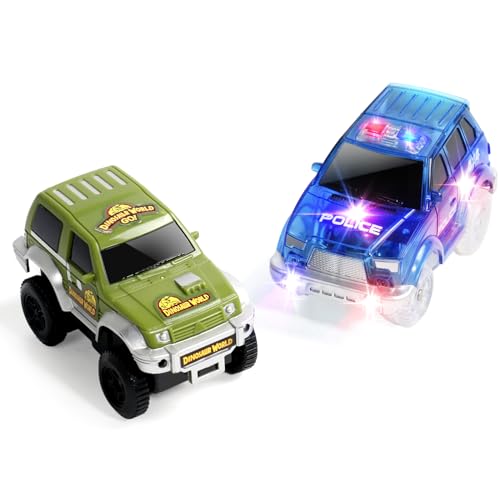 Nuheby Auto Spielzeug Kompatibel mit Autorennbahn Rennbahn, 2 Spielzeugauto für Kinder, Cars Spielzeug ab 3 4 5 Jahre Jungen und Mädchen von Nuheby