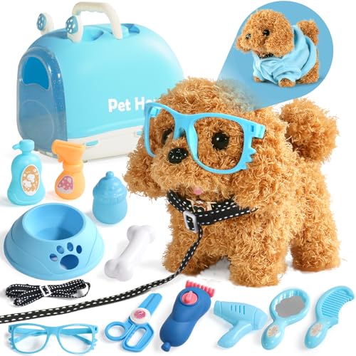 Nuheby Hund Spielzeug Kinder Hund mit Leine der Läuft und Bellt Kuscheltier Hund Elektrischer, Dog Spiel Spielzeug Mädchen ab 3 4 5 Jahre Geschenkideen Klein Spielhund der Läuft und Bellt (14 Stücke) Nuheby Hund Spielzeug Kinder Hund mit Leine der Läuft und Bellt Kuscheltier Hund Elektrischer, Dog Spiel Spielzeug Mädchen ab 3 4 5 Jahre Geschenkideen Klein Spielhund der Läuft und Bellt (14 Stücke) von Nuheby