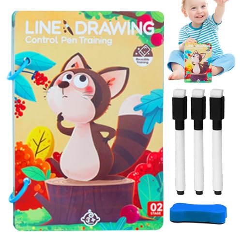 Löschbare Stiftkontrolle Für Kinder, Handschrift -Übungskarten, Schreiben Von Trainingsspiel, Verbesserte Stiftkontrolle, Papiermaterial, 21x12.5x3cm, Für Kinder Mädchen Schüler Löschbare Stiftkontrolle Für Kinder, Handschrift -Übungskarten, Schreiben Von Trainingsspiel, Verbesserte Stiftkontrolle, Papiermaterial, 21x12.5x3cm, Für Kinder Mädchen Schüler von Nuhjytgf