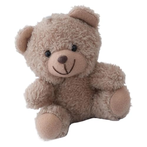 Nuhjytgf Bär Plüsch Tasche Charm Kleine Stoffpuppe Charm Plüsch Tier Anhänger Weiches und Kuscheliges Material Tragbar zu Tragen 12cm für Geldbörse Rucksack Taschen Schlüssel Reißverschlüsse von Nuhjytgf